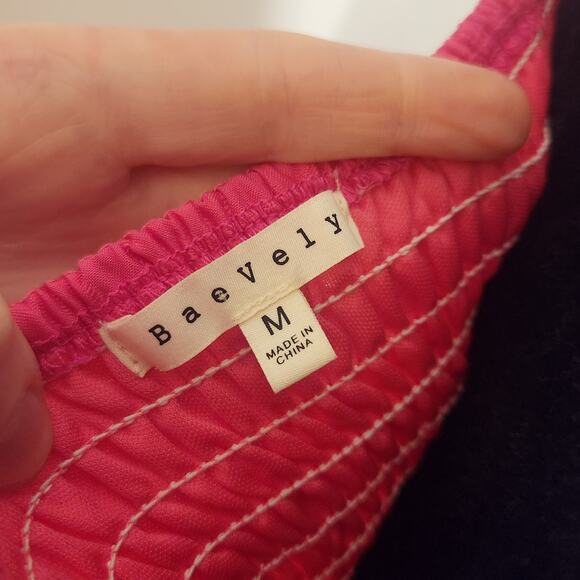 BAEVELY Pink Checkered Mini Sundress, Size Medium - Picture 14 of 14